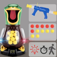 Jogo De Tiro Ao Alvo Com Bomba De Ar com 12 Bolinhas