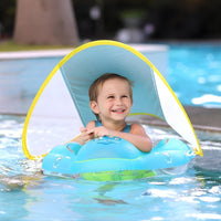 Boia Inflável Infantil com Cobertura Protetora e Apoio Seguro para Bebês